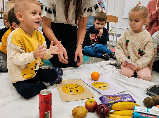 Zdrowy talerz, czyli zajęcia z dietetykiem w przedszkolu