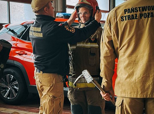 Wizyta na  Komendzie Powiatowej Państwowej Straży Pożarnej w Lęborku